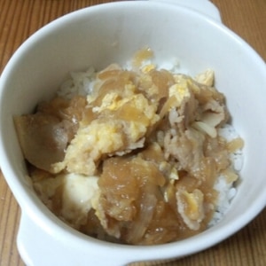 がっつり食べたい☆豚ロースのたまごとじ丼